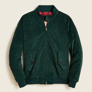 Baracuta G9 Corduroy Jacket/Coat- Dark Forest Green